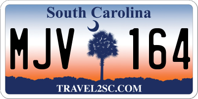 SC license plate MJV164