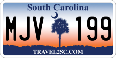 SC license plate MJV199