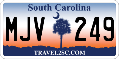 SC license plate MJV249