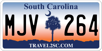 SC license plate MJV264