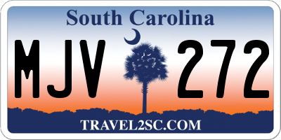 SC license plate MJV272
