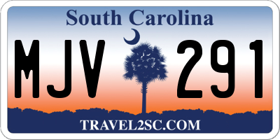 SC license plate MJV291