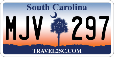 SC license plate MJV297