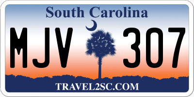SC license plate MJV307