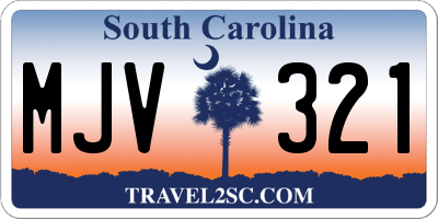 SC license plate MJV321
