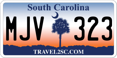 SC license plate MJV323