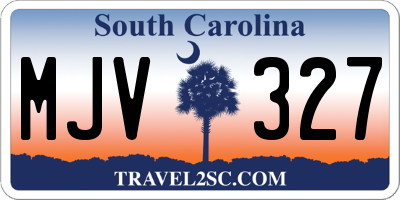 SC license plate MJV327
