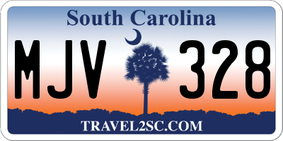 SC license plate MJV328