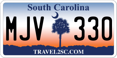 SC license plate MJV330