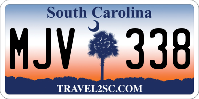 SC license plate MJV338