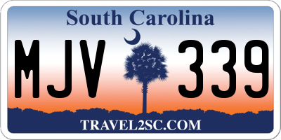 SC license plate MJV339