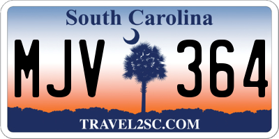 SC license plate MJV364