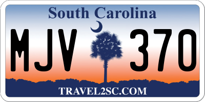 SC license plate MJV370