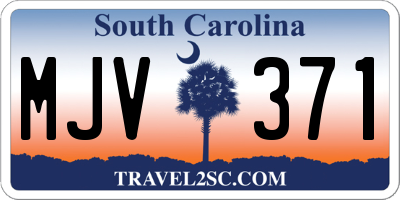 SC license plate MJV371
