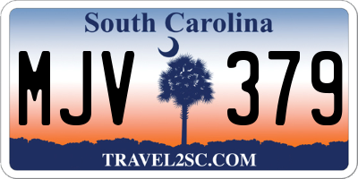 SC license plate MJV379
