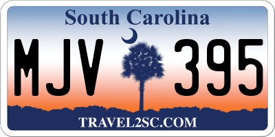 SC license plate MJV395