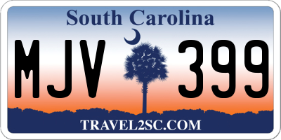 SC license plate MJV399