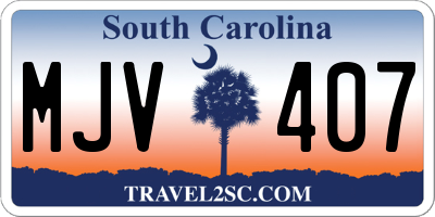 SC license plate MJV407