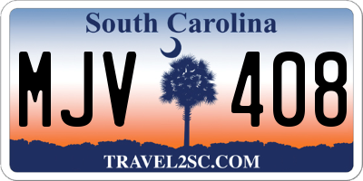 SC license plate MJV408