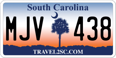 SC license plate MJV438