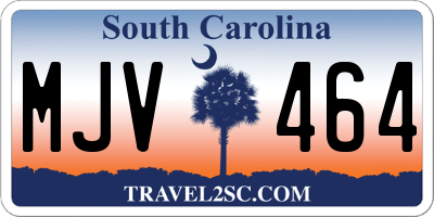SC license plate MJV464
