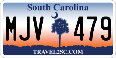 SC license plate MJV479
