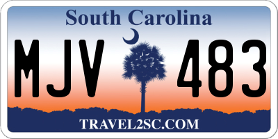 SC license plate MJV483