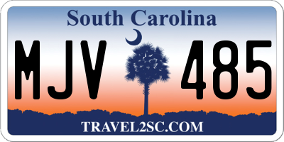 SC license plate MJV485