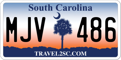 SC license plate MJV486