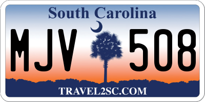 SC license plate MJV508