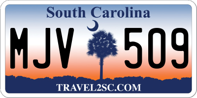 SC license plate MJV509