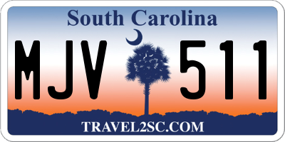 SC license plate MJV511
