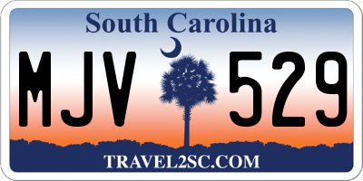 SC license plate MJV529