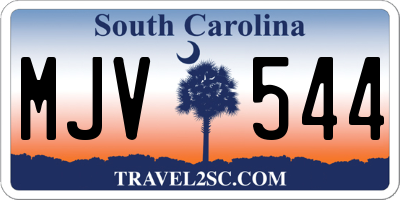 SC license plate MJV544