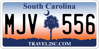 SC license plate MJV556