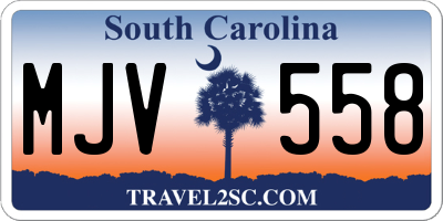 SC license plate MJV558