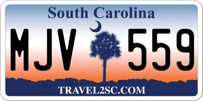 SC license plate MJV559