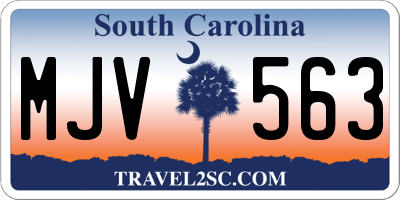 SC license plate MJV563