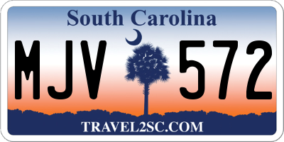 SC license plate MJV572