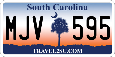 SC license plate MJV595