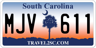 SC license plate MJV611