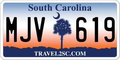 SC license plate MJV619