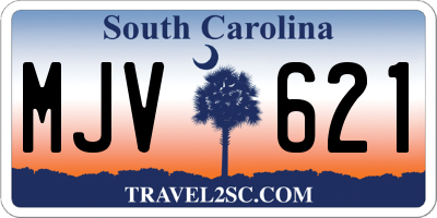 SC license plate MJV621