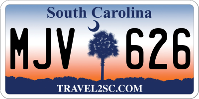 SC license plate MJV626