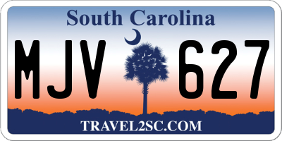 SC license plate MJV627