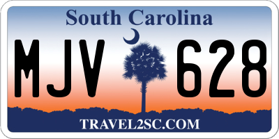 SC license plate MJV628