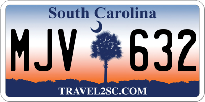 SC license plate MJV632