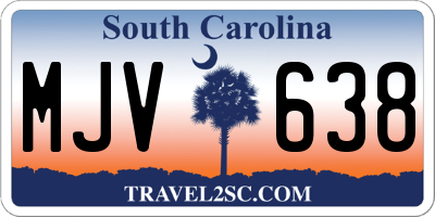 SC license plate MJV638