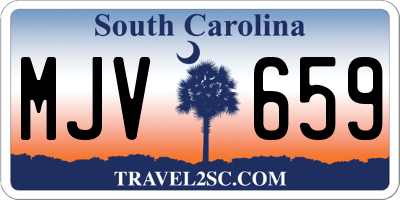 SC license plate MJV659