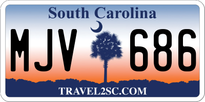 SC license plate MJV686